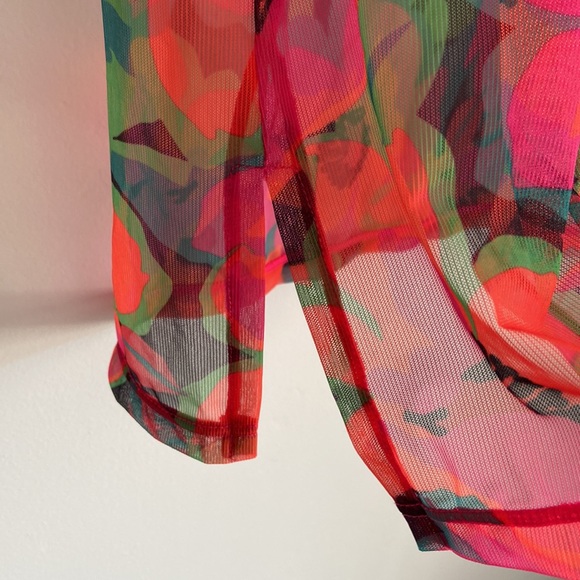 Sanctuary Women's Savage Gardener Mock-Neck Dress Swim Cover-Up Size Medium - Picture 7 of 13